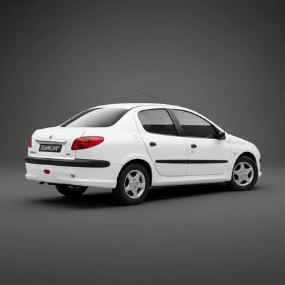 Covorase Tavita Cauciuc Compatibile Peugeot 206 Sedan 2006-2012, Black