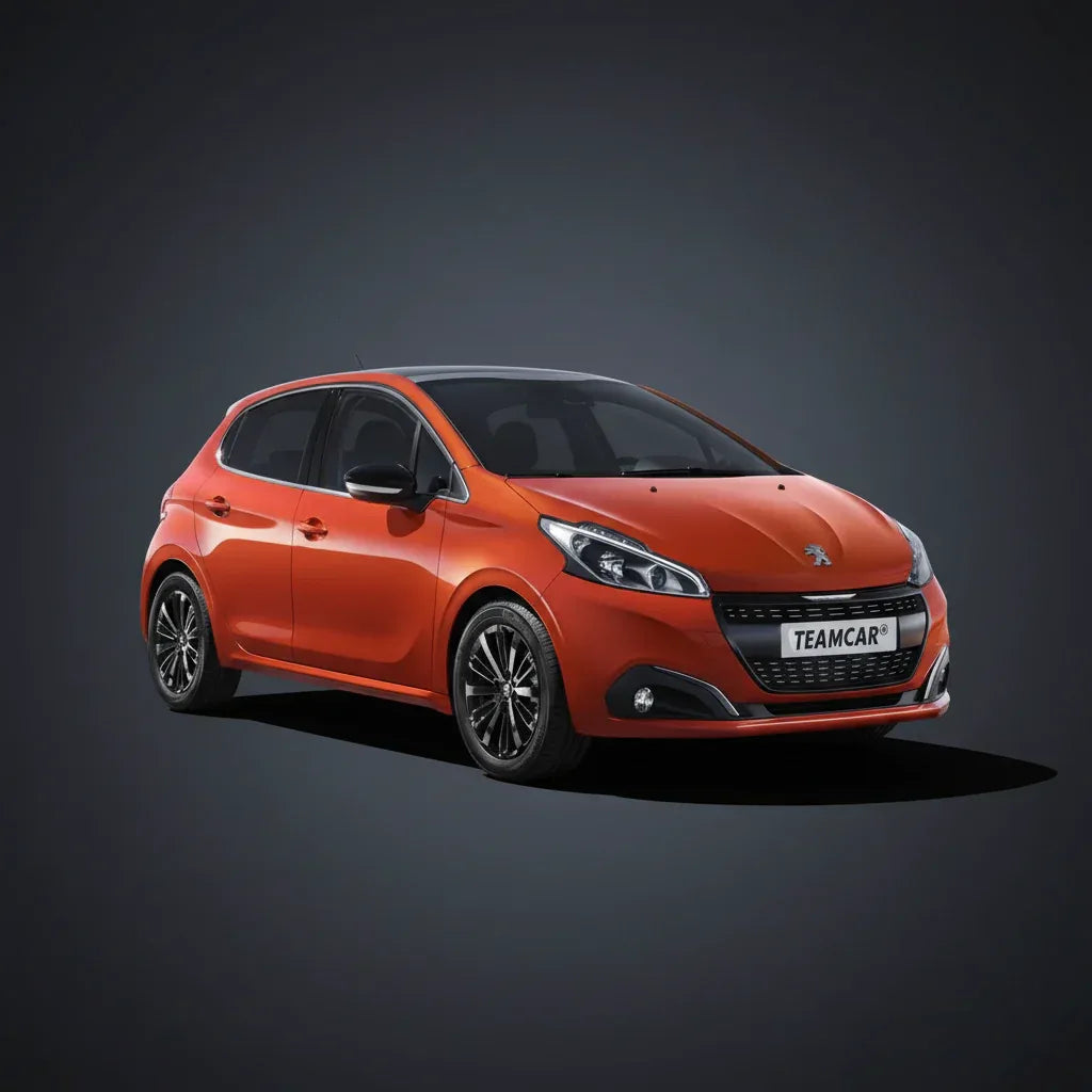 Covorase Auto Tip Tavita Compatibile Peugeot 208 (5 usi,2015-2019) Black