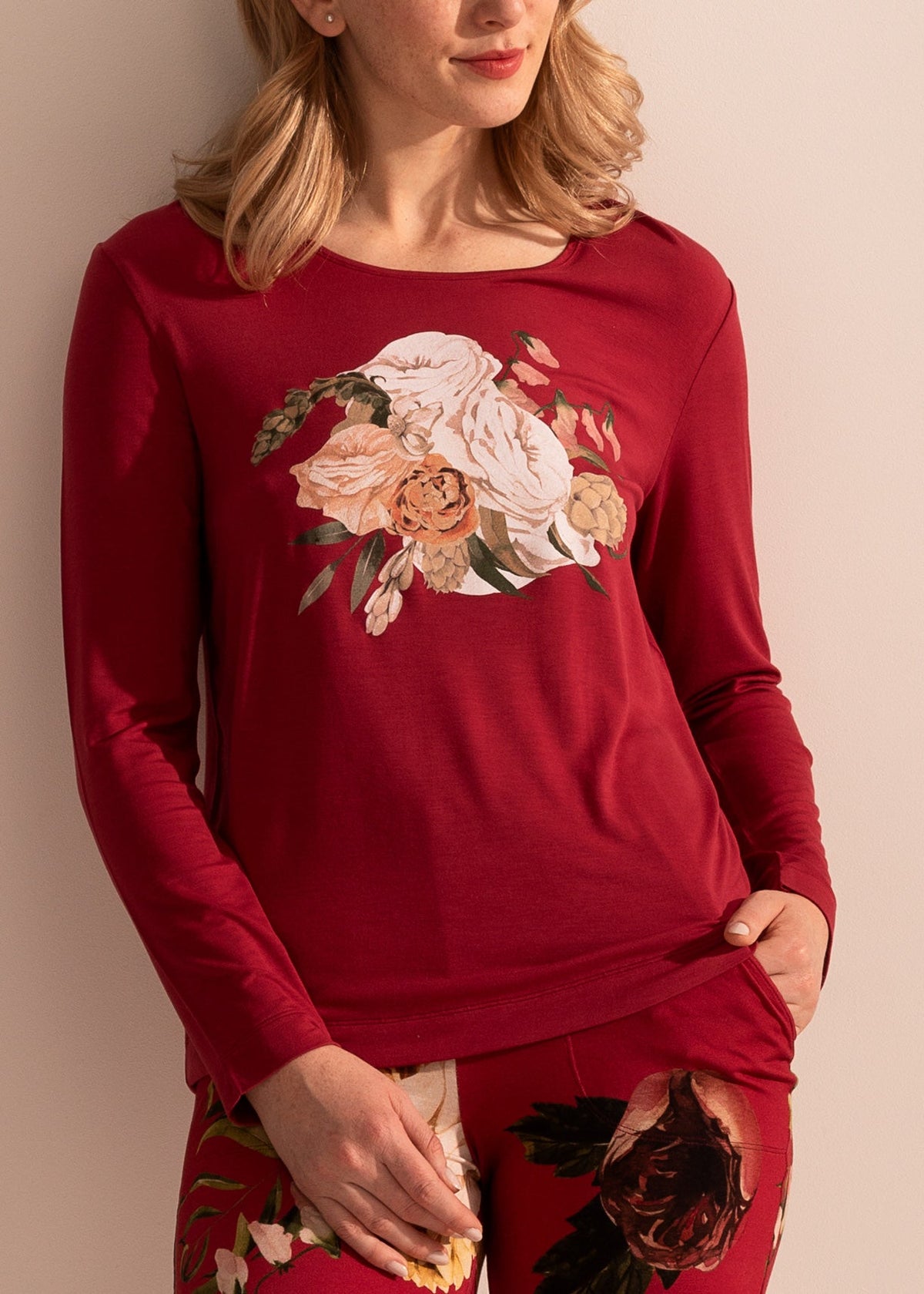 Pijama Damă Flora Modal