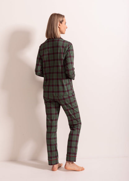 Pijama Damă Tartan Winter Bumbac