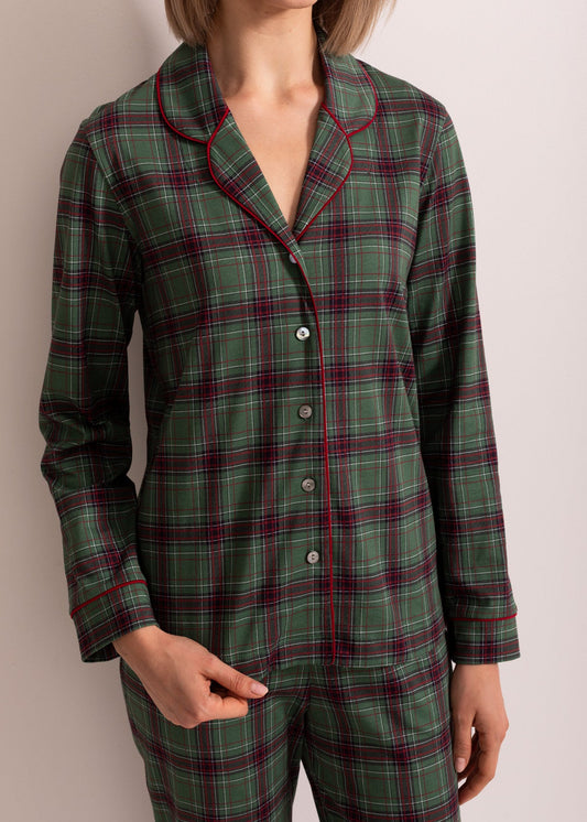 Pijama Damă Tartan Winter Bumbac
