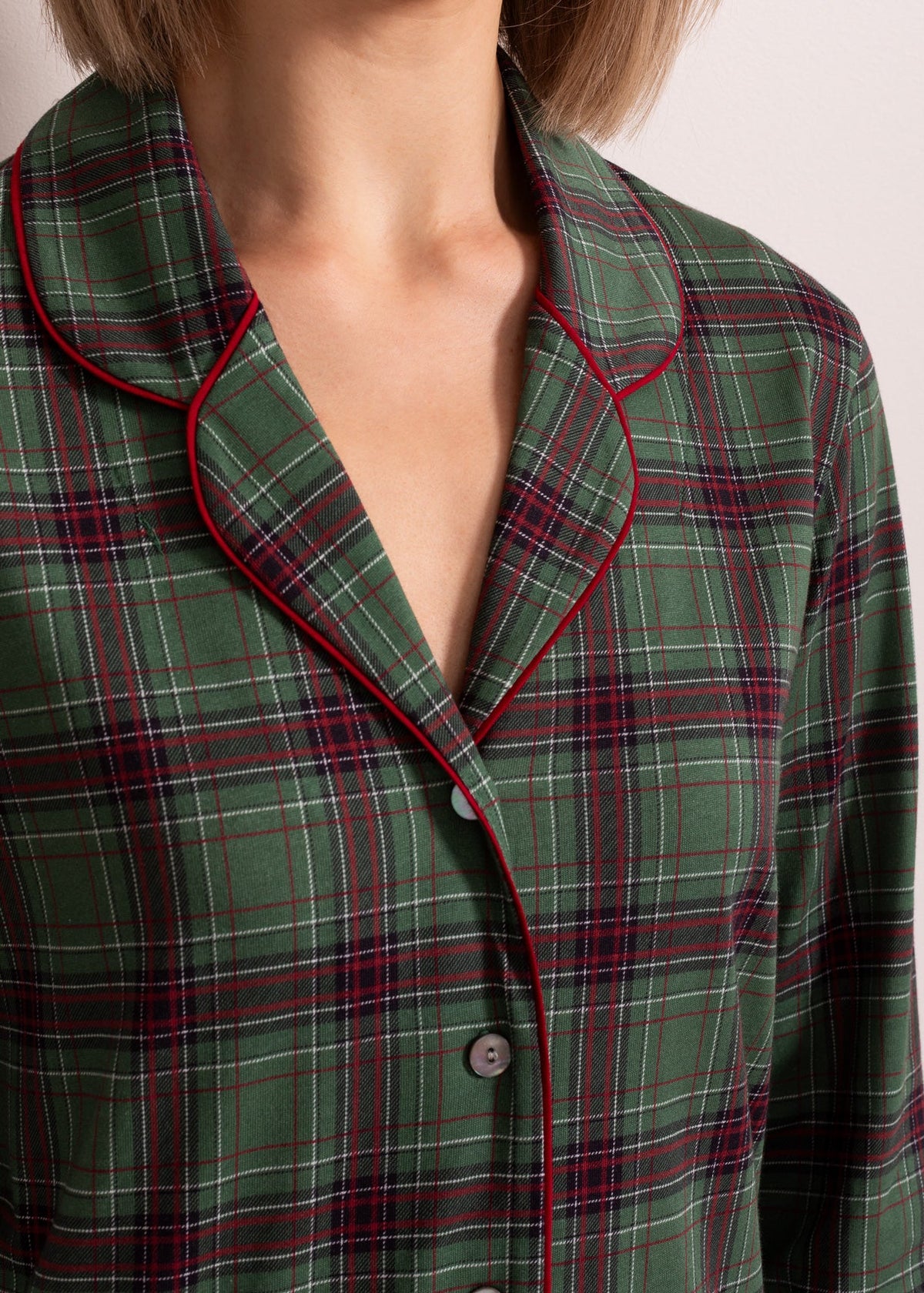 Pijama Damă Tartan Winter Bumbac