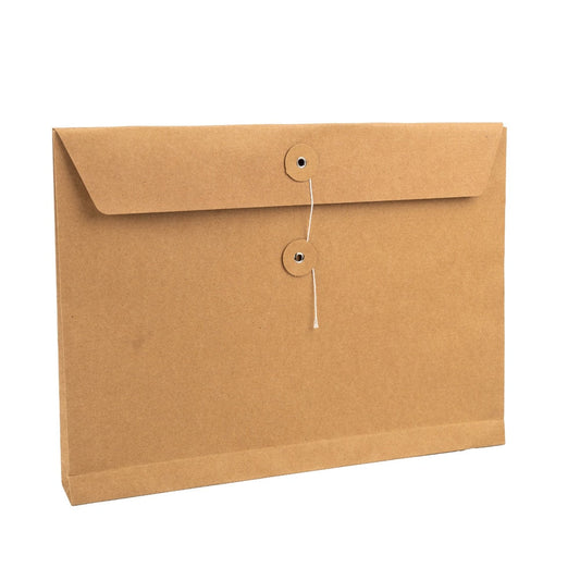 Plic hârtie cu sigiliu din sfoară - kraft (set 10 buc)