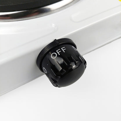 Plita electrica, YQ-2025A, 2500W, 2 zone gatire, indicator luminos, protectie termostatica, alb