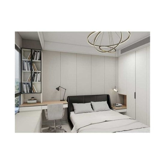 Panou decorativ riflaj WPC, Naimeed D7557,aspect rafinat si montaj usor, 260x61.1x0.9cm, gri marmorat