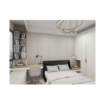 Panou decorativ riflaj WPC, Naimeed D7565,aspect rafinat si montaj usor, 260x61.1x0.9cm, gri marmorat