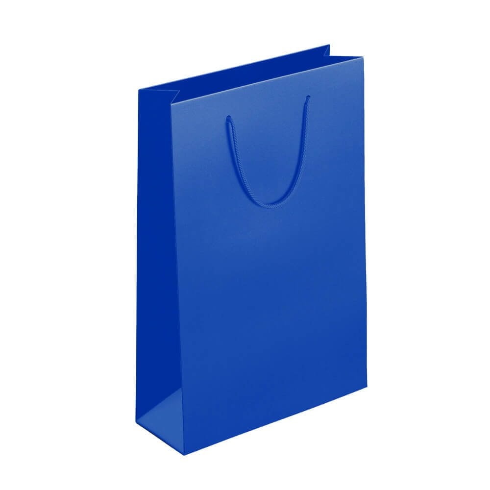 Pungi cadou dreptunghiulare uni - albastru (set 12 buc)