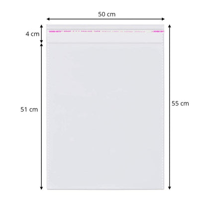 Pungi cu clapetă adezivă - lungimi între 45 și 100cm (set 100 buc)