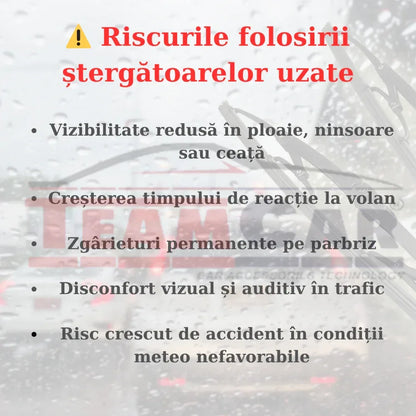 Ștergătoare TeamCar® Opel Corsa C (2000–2006) – Hybrid, Set față - 221.ro