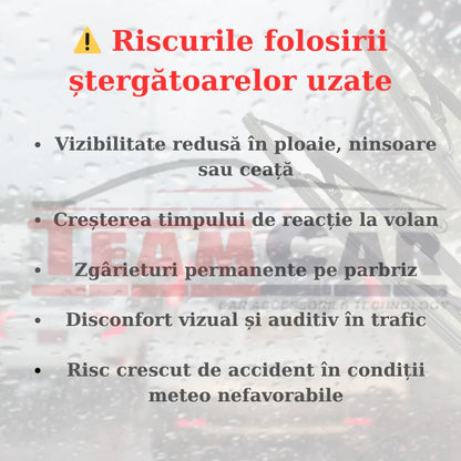 Set stergătoare Vito W638 (1996–2003) TeamCar® Flat – Set față - 221.ro