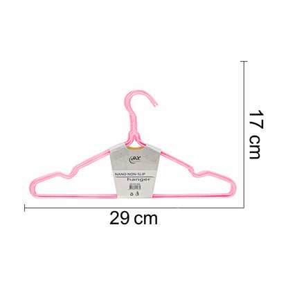 Set 10 umerase, haine copii, Naimeed D5543, invelis silicon, Roz, 29x17cm