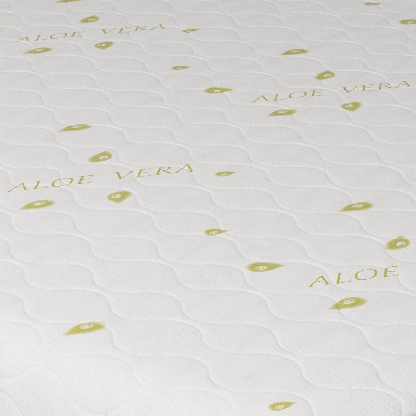 Saltea Ortopedica Luna Green, Aloe Vera, arcuri impachetate, husa detasabila, 90 x 200 x 20 cm