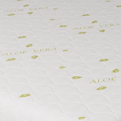Saltea Ortopedica Luna Green, Aloe Vera, arcuri impachetate, husa detasabila, 90 x 200 x 20 cm