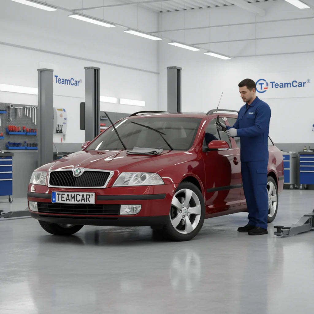 Ștergătoare Skoda Octavia II Combi 1Z5 02-10.2004 | Set Față Flat – TeamCar®