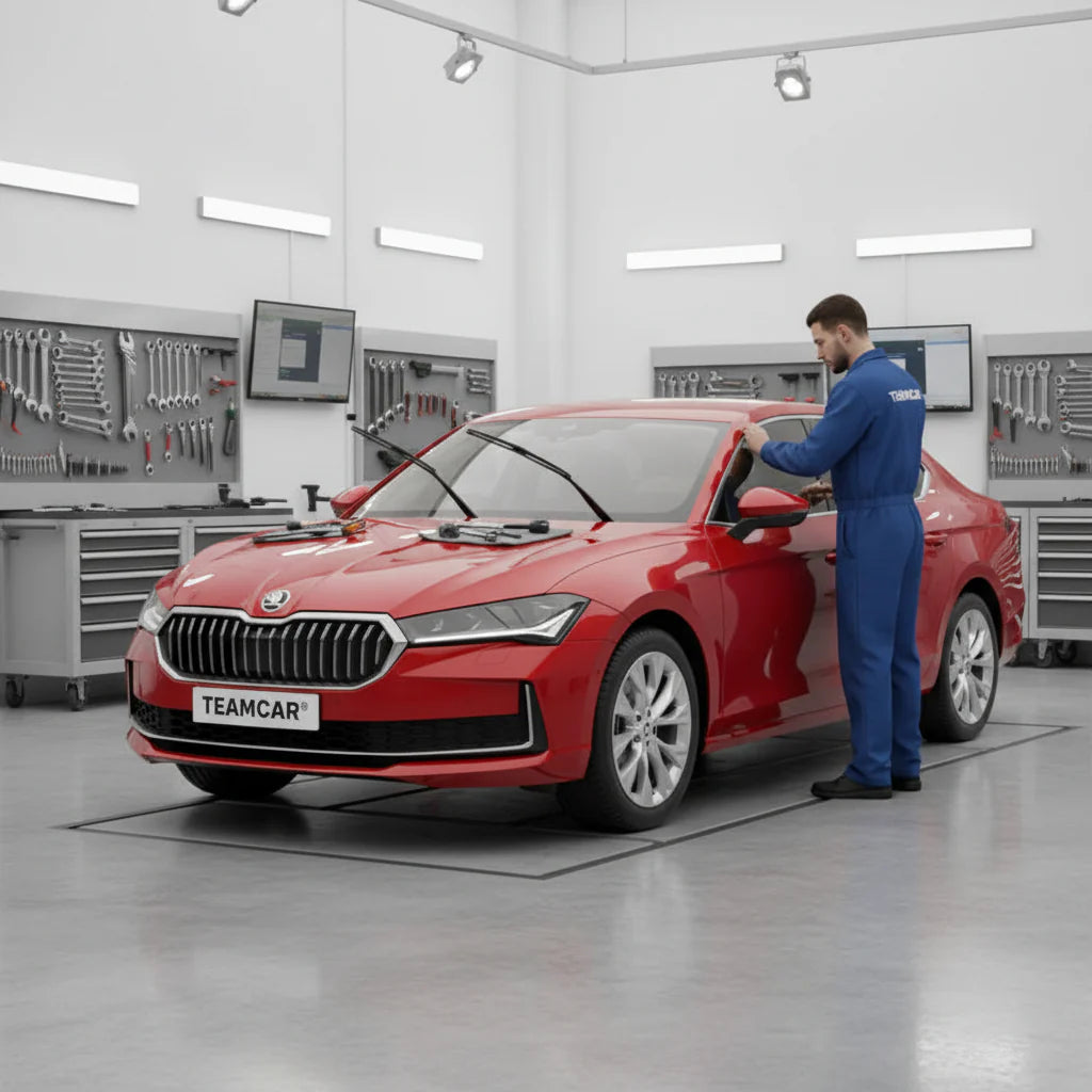 Ștergătoare Skoda Superb NZ3 2023-prezent | Set Față Flat – TeamCar®