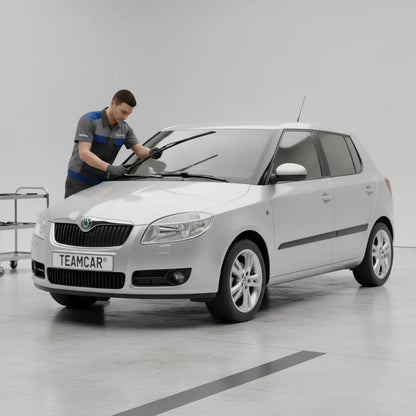 Ștergătoare Skoda Fabia II 5J2 2006-2013 | Set Față Flat Universal – TeamCar®