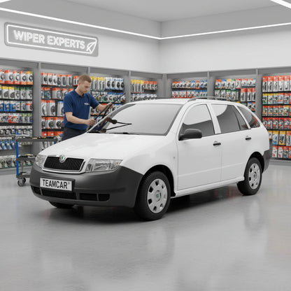 Ștergătoare Skoda Fabia I Praktik 6Y5 2001-2007 | Set Față și Spate Flat – TeamCar®