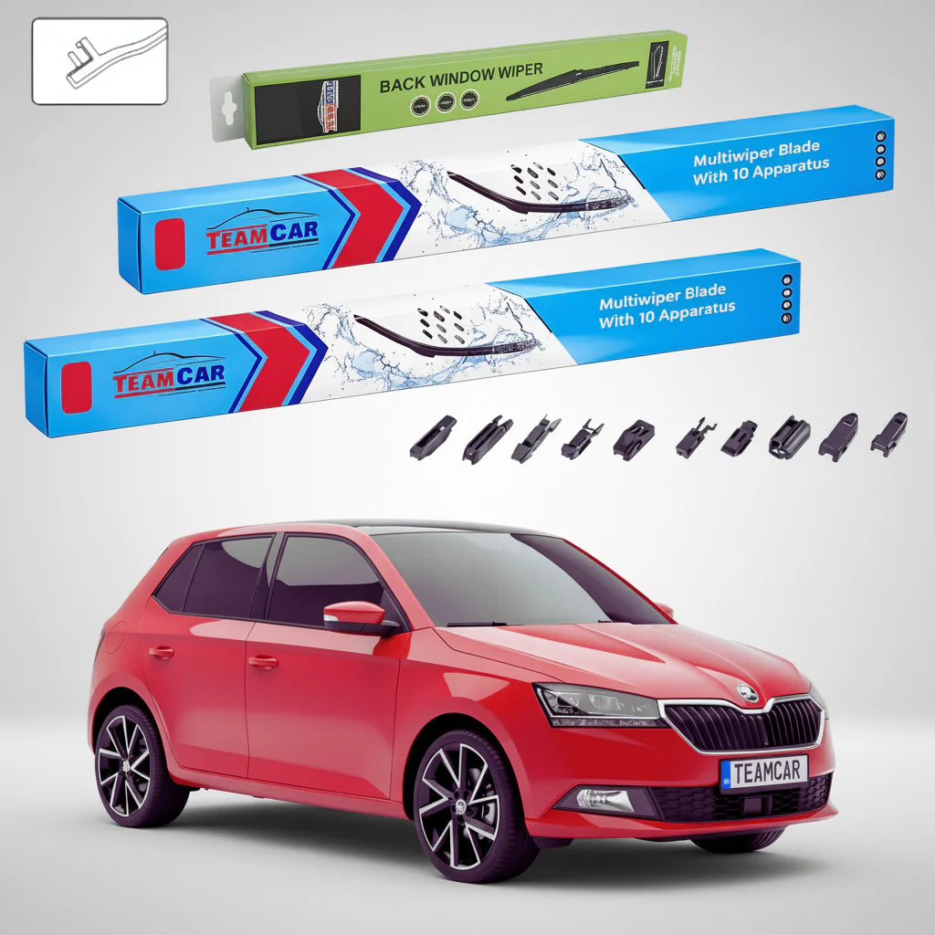 Ștergătoare Skoda Fabia III NJ3 2014-2021 | Set Față și Spate – TeamCar®