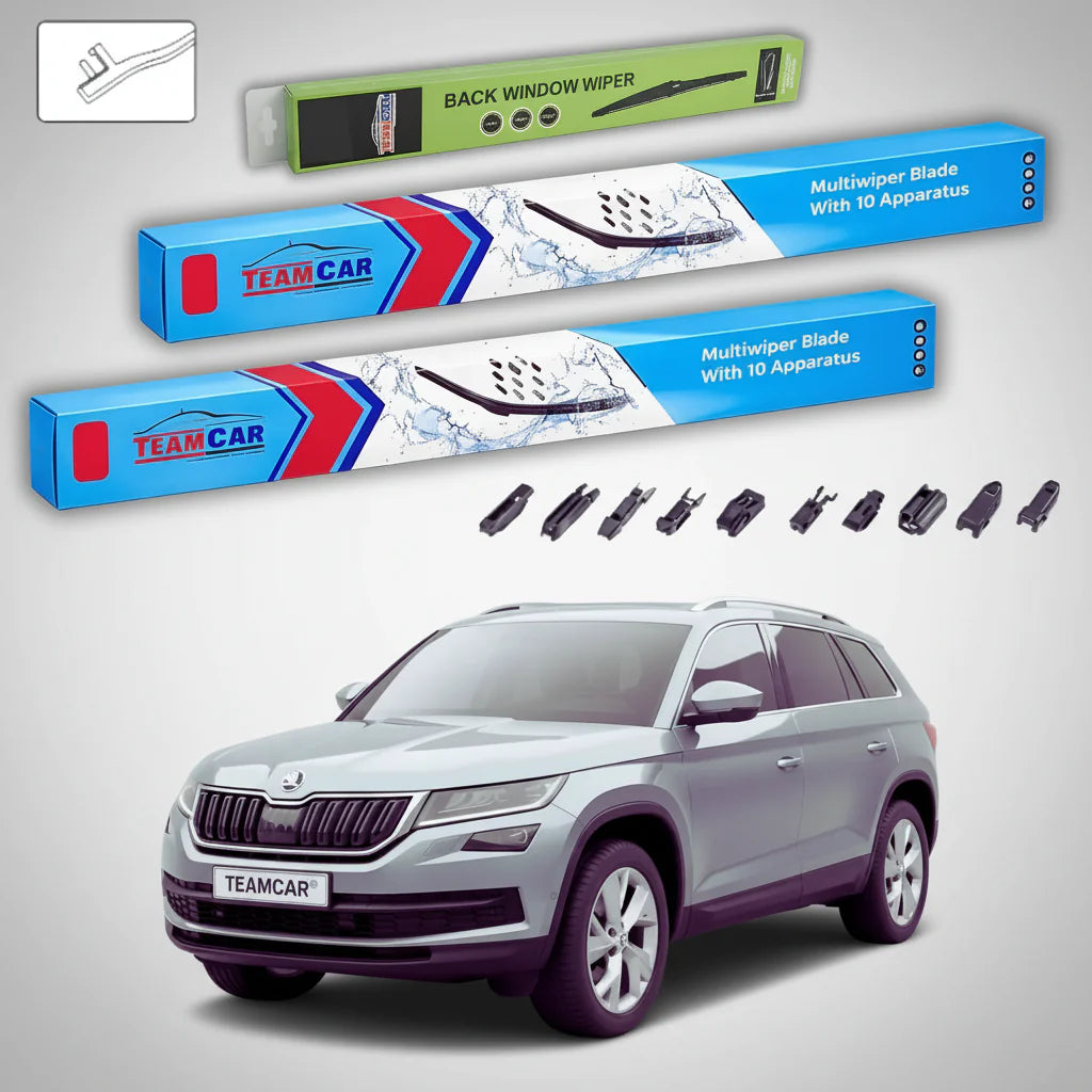 Ștergătoare Skoda Kodiaq I NS6/NS7 2016-prezent | Set Față și Spate – TeamCar®