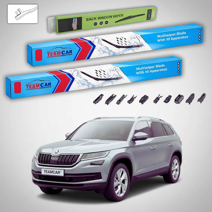 Ștergătoare Skoda Kodiaq I NS6/NS7 2016-prezent | Set Față și Spate – TeamCar®