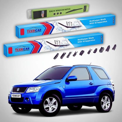 Ștergătoare Suzuki Grand Vitara II JT 3 Uși 2005-2008 | Set Față și Spate Flat Premium – TeamCar®