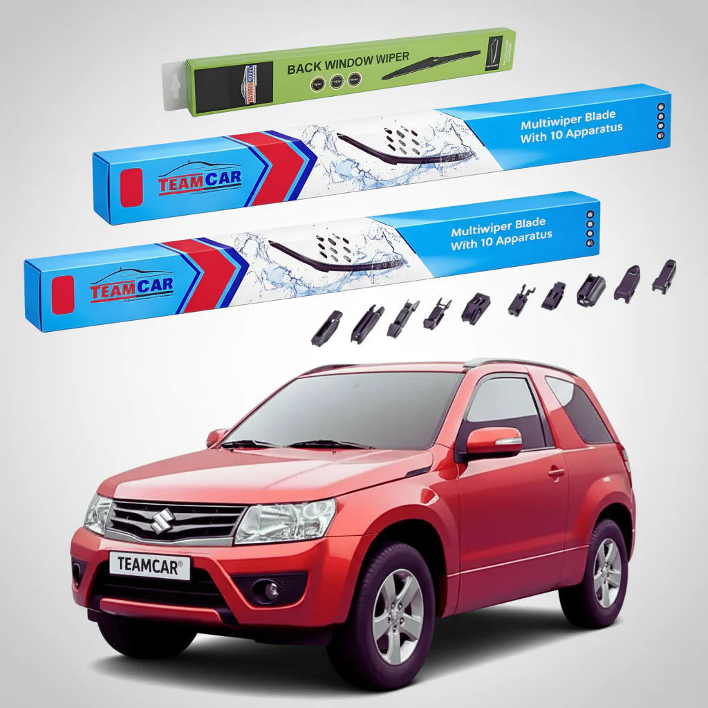Ștergătoare Suzuki Grand Vitara II JT 3 Uși 2012-2015 | Set Față și Spate Flat Premium – TeamCar®