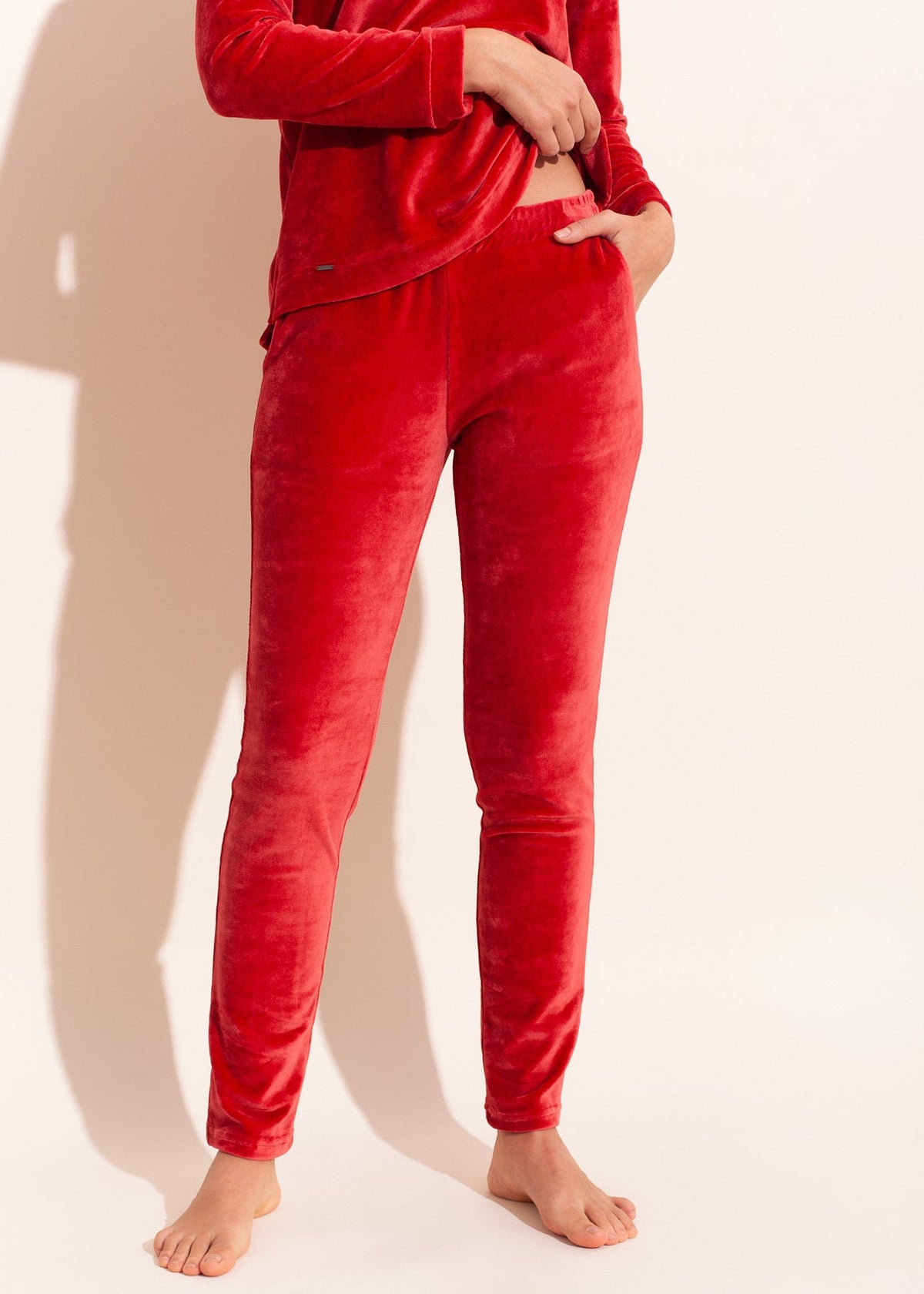 Set Damă Velvet Roșu