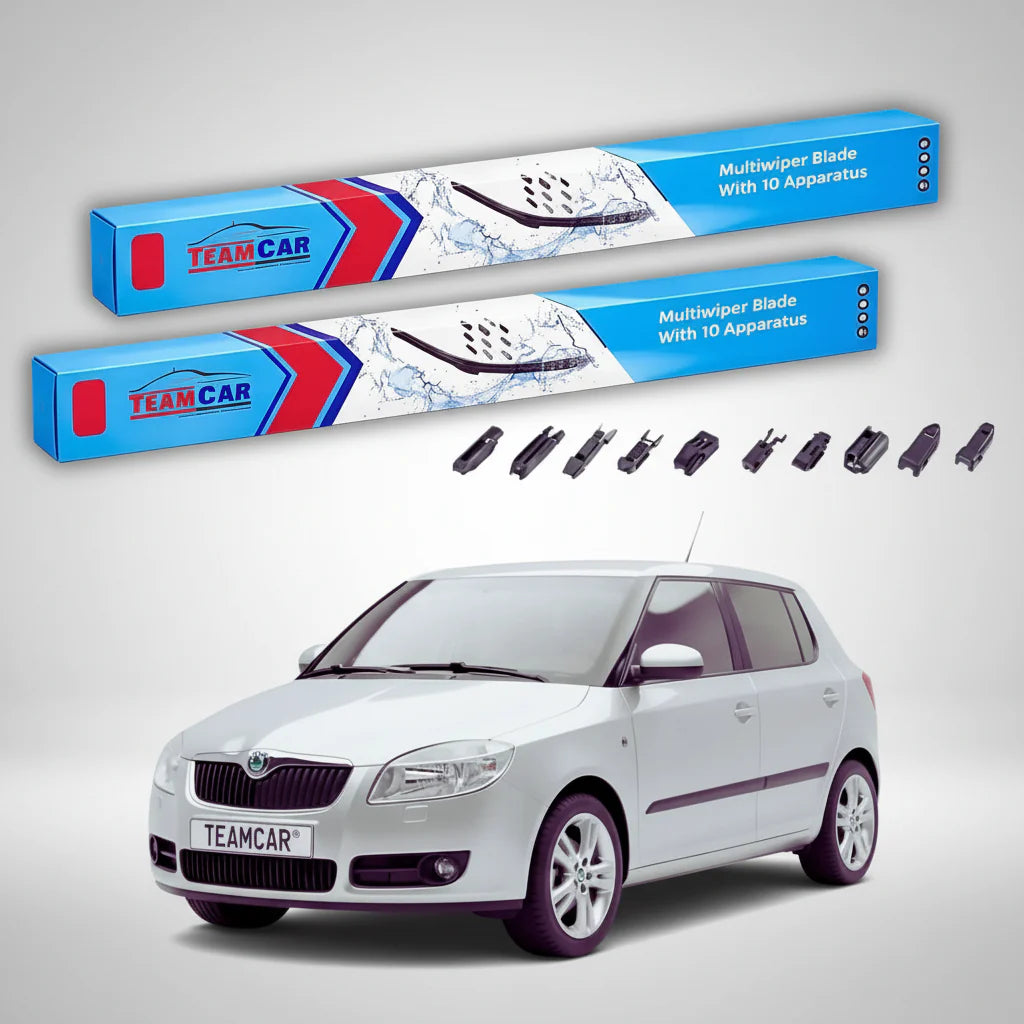 Ștergătoare Skoda Fabia II 5J2 2006-2013 | Set Față Flat Universal – TeamCar®
