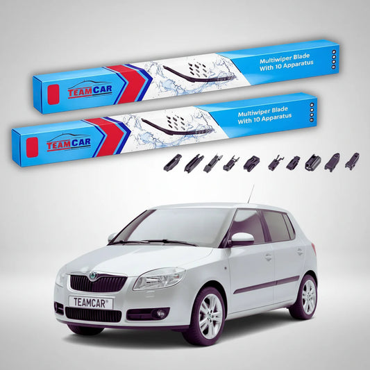 Ștergătoare Skoda Fabia II 5J2 2006-2013 | Set Față Flat Universal – TeamCar®