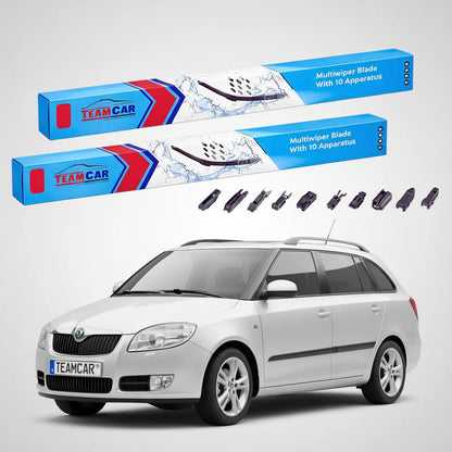 Ștergătoare Skoda Fabia II Combi 5J5 2007-2013 | Set Față Flat – TeamCar®
