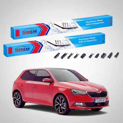 Ștergătoare Skoda Fabia III NJ3 2014-2021 | Set Față Flat – TeamCar®