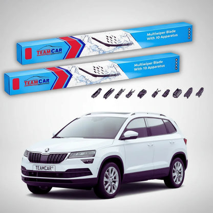 Ștergătoare Skoda Karoq NU7 2017-prezent | Set Față Flat – TeamCar®
