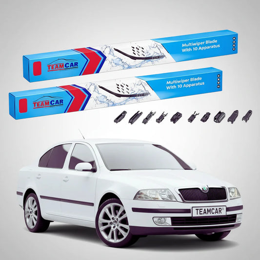 Ștergătoare Skoda Octavia II 1Z3 02-10.2004 | Set Față Flat Universal – TeamCar®