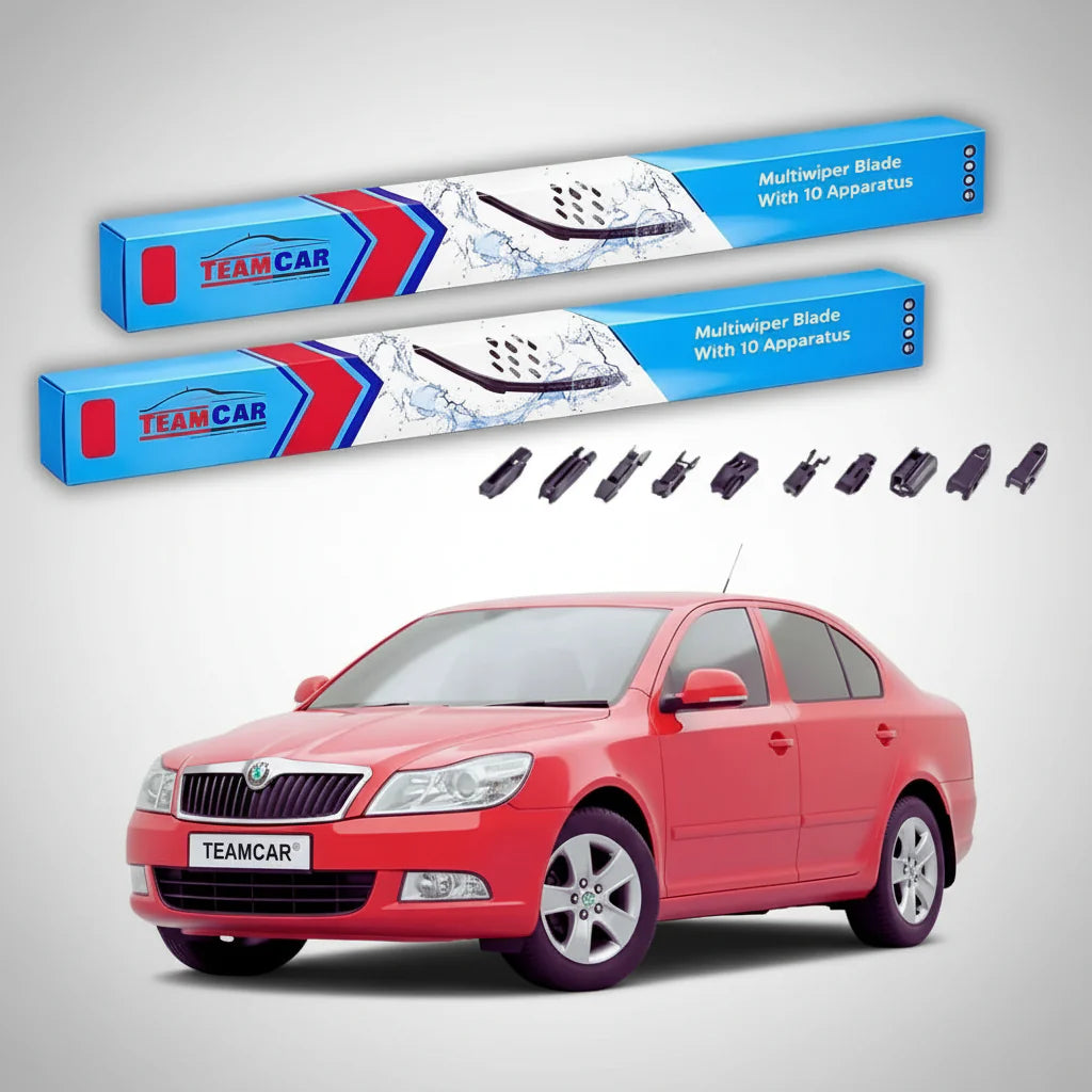 Ștergătoare Skoda Octavia II 1Z3 11.2004-2013 | Set Față Flat – TeamCar®