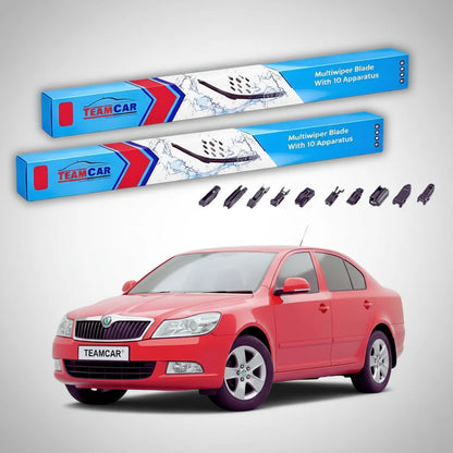 Ștergătoare Skoda Octavia II 1Z3 11.2004-2013 | Set Față Flat – TeamCar®