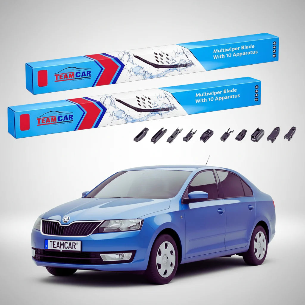 Ștergătoare Skoda Rapid NH3 2012-2022 | Set Față Flat – TeamCar®