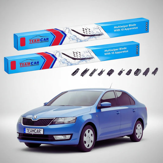 Ștergătoare Skoda Rapid NH3 2012-2022 | Set Față Flat – TeamCar®