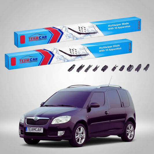 Ștergătoare Skoda Roomster 5J 2006-2013 | Set Față Flat – TeamCar®