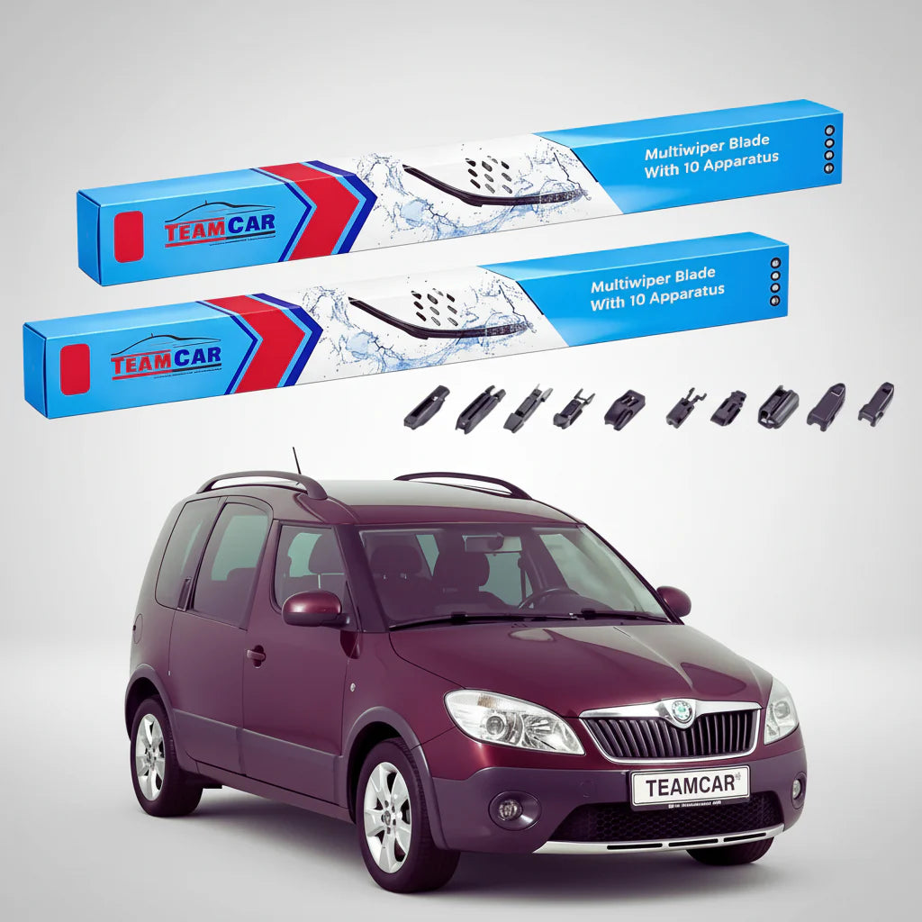 Ștergătoare Skoda Roomster 5J 2013-2015 | Set Față Flat – TeamCar®
