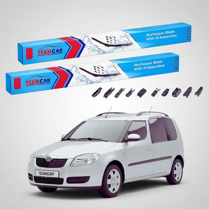 Ștergătoare Skoda Roomster Praktik 5J7 2007-2013 | Set Față Flat – TeamCar®