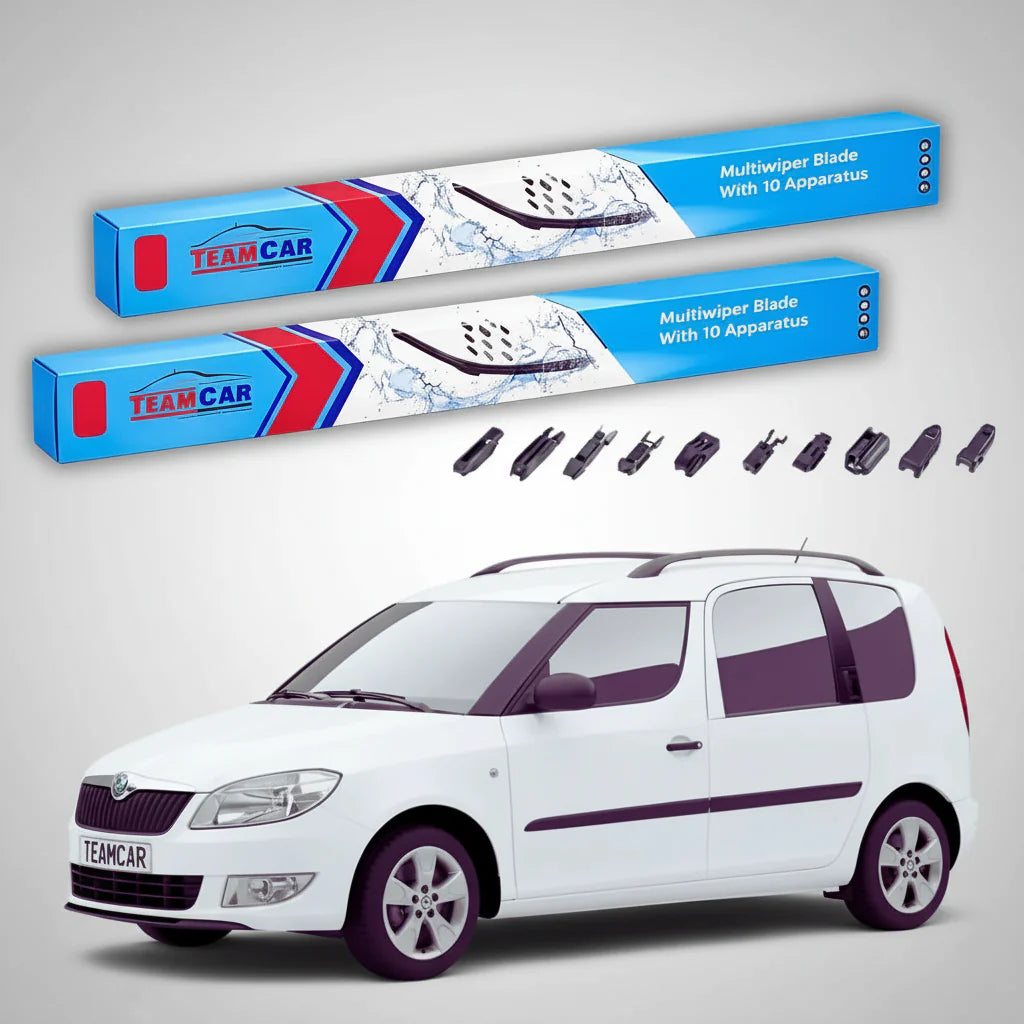Ștergătoare Skoda Roomster Praktik 5J7 2013-2015 | Set Față Flat – TeamCar®