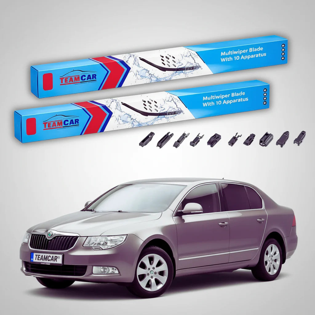 Ștergătoare Skoda Superb 3T4 2008-2015 | Set Față Flat – TeamCar®