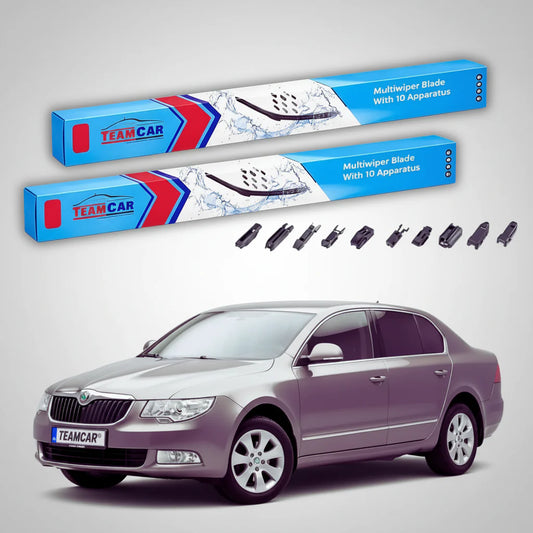 Ștergătoare Skoda Superb 3T4 2008-2015 | Set Față Flat – TeamCar®