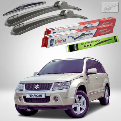 Ștergătoare Suzuki Grand Vitara II JT 5 Uși 2005-2008 | Set Față și Spate Flat – TeamCar®
