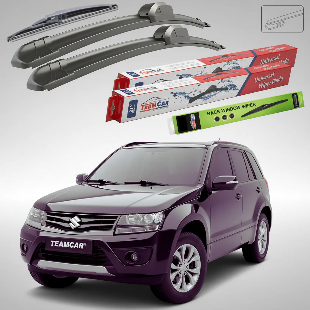 Ștergătoare Suzuki Grand Vitara II JT 5 Uși 2012-2015 | Set Față și Spate Flat – TeamCar®