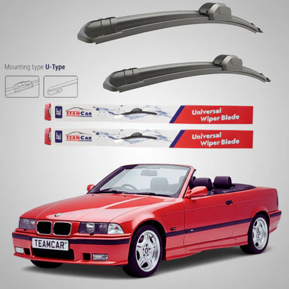 Ștergătoare BMW Seria 3 E36 Cabrio (1993–1999) Flat | Set Față – TeamCar®