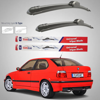 Ștergătoare BMW Seria 3 E36 Compact (1994–2000) Flat | Set Față – TeamCar®