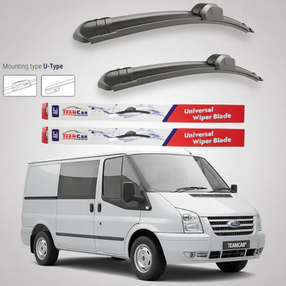 Ștergătoare Ford Transit Mk7 Double Cab (2006–2009) TeamCar® – Flat | Set față