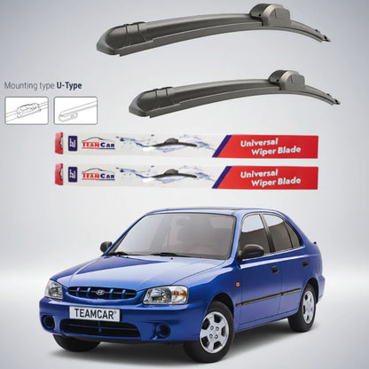 Ștergătoare Hyundai Accent (1999–2003) Flat | Set față – TeamCar®