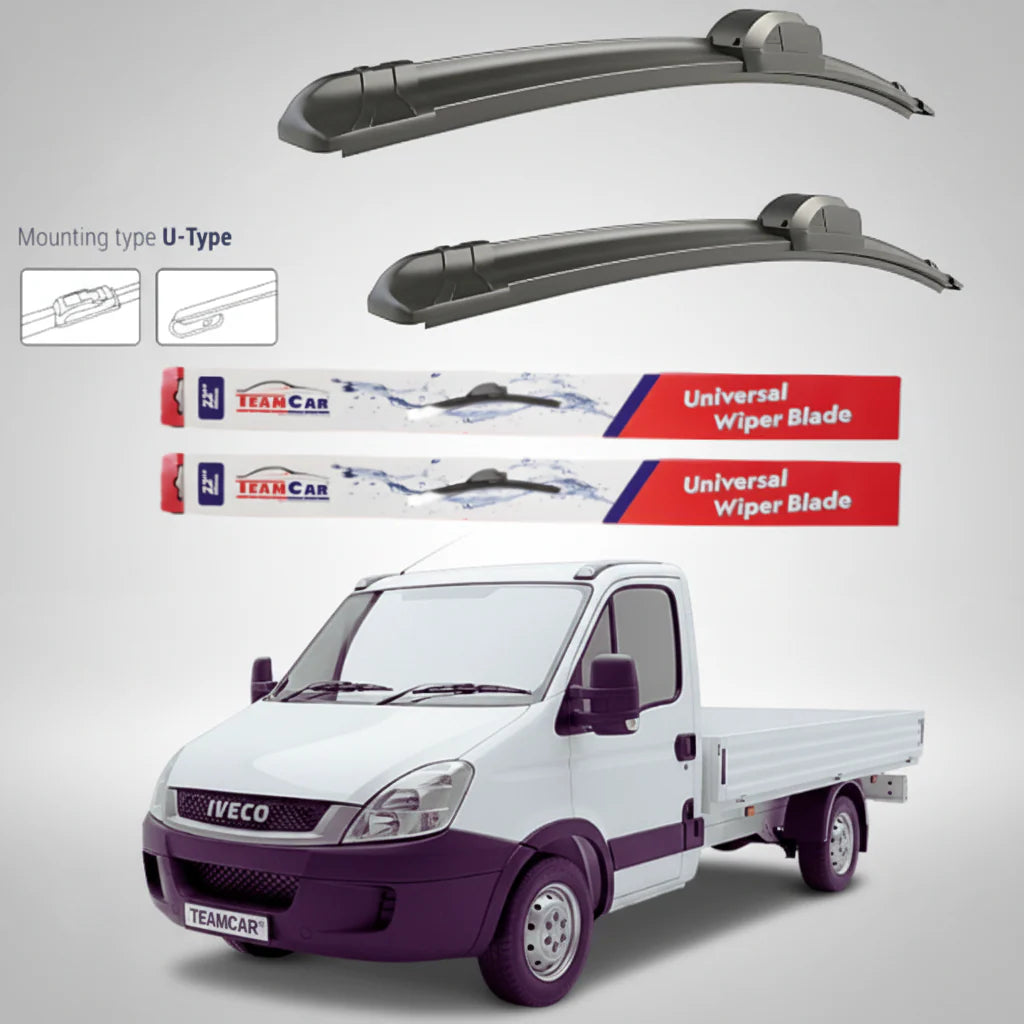 Ștergătoare IVECO Daily Basculantă (2006–2009) Flat | Set față – TeamCar®